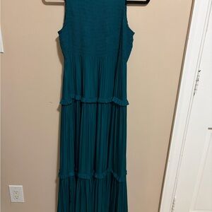 Ann Taylor Teal Maxi Dress